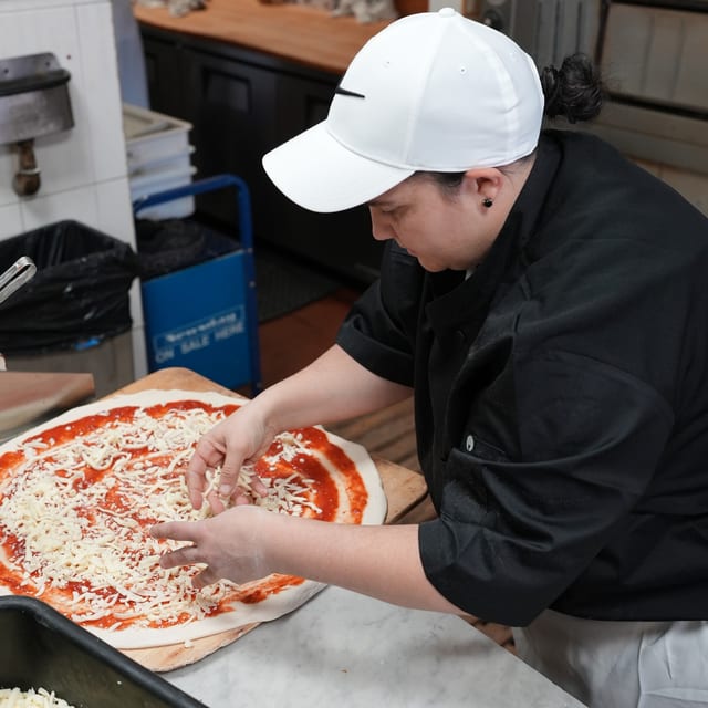 NY Style Thin Crust Pizza.