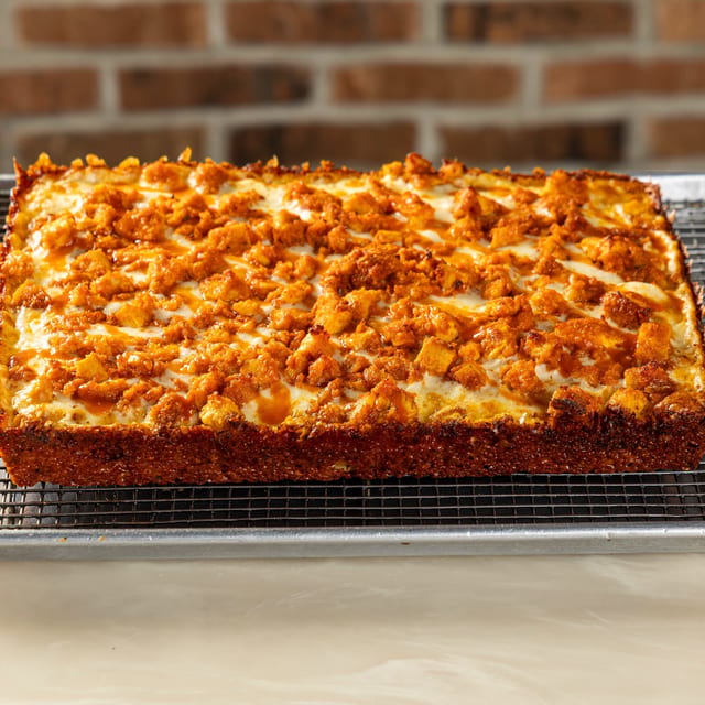Buffalo Chicken Detroit Pizza.