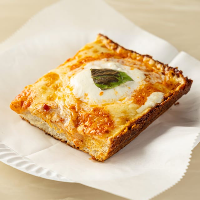Detroit Vodka Burrata Slice.